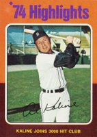 1975 Topps #4 Al Kaline '74 Highlights Baseball Card