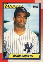 1990 Topps Tiffany #61 Deion Sanders Baseball Card