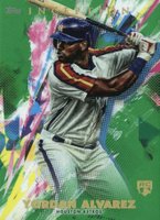 2020 Topps Inception #25 Yordan Alvarez Green Baseball Card