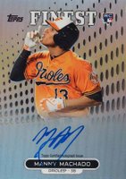 2013 Finest Rookie Autographs #RA-MM Manny Machado Baseball Card
