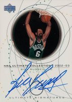 2002 Ultimate Collection Ultimate Signatures #BR-S Bill Russell Basketball Card