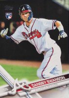2017 Topps #87 Dansby Swanson White Jersey Baseball Card