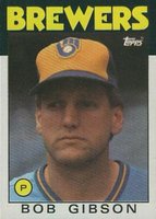1986 Topps #499 Bob L. Gibson Baseball Card