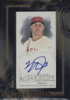 2016 Topps Allen & Ginter Framed Mini Autographs #MT Mike Trout Black Frame Baseball Card