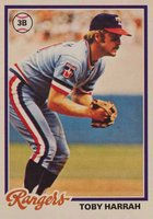 1978 O-Pee-Chee #74 Toby Harrah Baseball Card