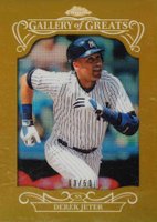 2015 Topps Chrome Gallery of Greats #GGR2 Derek Jeter Gold Refractor Baseball Card