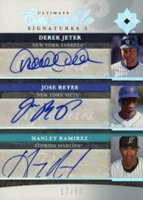 2006 Ultimate Collection Ultimate Ensemble Signatures 3 #DJH Derek Jeter/Hanley Ramirez/Jose Reyes Baseball Card