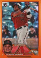 2023 Topps Chrome Update #USC36 Gabriel Moreno Orange Refractor Baseball Card