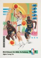 1991 Skybox #303 Chris Mullin/Mitch Richmond/Tim Hardaway Basketball Card