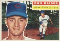 1956 Topps #124w Don Kaiser White Back Baseball Card