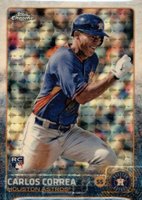 2015 Topps Chrome #205 Carlos Correa Superfractor 1/1 Baseball Card