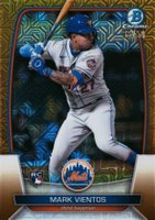 2023 Bowman Mega Box Chrome #55 Mark Vientos Gold Baseball Card