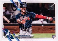 2021 Topps Complete Set #187 Cristian Pache Variation Baseball Card