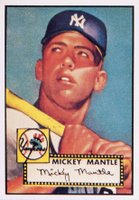 1988 Baseball Cards Magazine Repli-Cards #311 Mickey Mantle Hand Cut Baseball Card