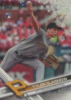 2017 Topps Holiday #172 Tyler Glasnow Metallic Snowflake Baseball Card