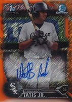 2016 Bowman Chrome Prospects Autographs #FT Fernando Tatis Jr. Orange Shimmer Baseball Card