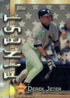 1998 Topps Inter-League Mystery Finest #ILM6 Derek Jeter Refractor Baseball Card