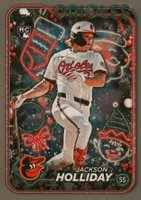 2024 Topps Holiday #H50 Jackson Holliday Silver Glitter Baseball Card
