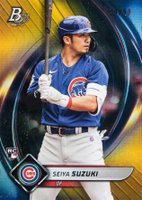 2022 Bowman Platinum #75 Seiya Suzuki Gold Baseball Card