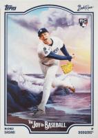 2025 Topps X Bob Ross the Joy of Baseball #100 Roki Sasaki Baseball Card