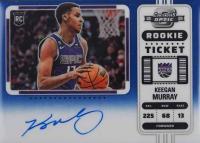 2022 Panini Contenders Optic #132 Keegan Murray Variation-Autograph-Blue Basketball Card