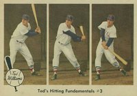1959 Fleer Ted Williams #73 Ted's Hitting Fundamentals #3 Baseball Card