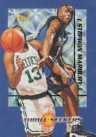 1997 Fleer Thrill Seekers #8 Stephon Marbury Basketball Card
