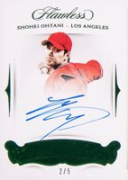 2018 Panini Flawless Flawless Signatures #FS-SO Shohei Ohtani Emerald Baseball Card