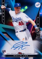 2020 Finest Firsts Autographs #FFAGL Gavin Lux Blue Refractor Baseball Card