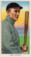 1909 White Borders Piedmont & Sweet Caporal #98 Ty Cobb Bat Off Shoulder Baseball Card