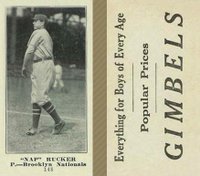 1916 Gimbels #148 Nap Rucker Baseball Card