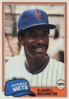 1981 Topps #151 Claudell Washington Double print Baseball Card