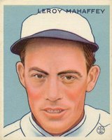 1933 Goudey #196 Leroy Mahaffey Baseball Card