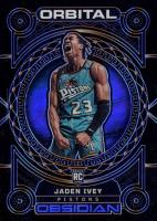 2022 Panini Obsidian Orbital #15 Jaden Ivey Electric Etch Orange Basketball Card