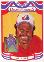 1984 Donruss #9 Al Oliver Diamond Kings-Steele Baseball Card