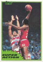 1981 Topps #110 Moses Malone Mid-West Basketball Card