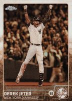 2015 Topps Chrome #1 Derek Jeter Sepia Refractor Baseball Card