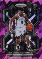 2021 Panini Prizm #297 Cameron Thomas Purple Ice Basketball Card
