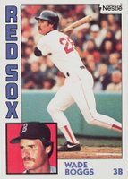 1984 Topps Nestle Hand Cut #30 Wade Boggs Baseball Card