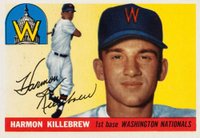 1955 Topps #124 Harmon Killebrew Baseball Card