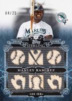 2010 Topps Sterling Sterling Stats Relics Six #SSR110 Hanley Ramirez Baseball Card