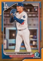 2024 Bowman Chrome #73 Yoshinobu Yamamoto Gold Refractor Baseball Card