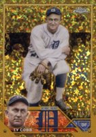 2023 Topps Gilded Collection #69 Ty Cobb Mini Diamond Gold Etch Baseball Card