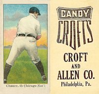 1909 Croft's Candy # Frank Chance Baseball Card