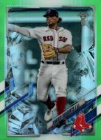 2021 Topps Chrome Ben Baller #162 Xander Bogaerts Green Refractor Baseball Card