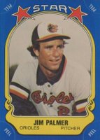 1981 Fleer Star Stickers #124 Jim Palmer Baseball Card