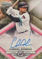 2023 Bowman Sterling Rookie Autographs #RAGM Gabriel Moreno Superfractor 1/1 Baseball Card