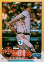 2023 Topps 1st Edition #31 Riley Greene Gold Foil Baseball Card