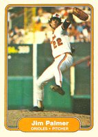 1982 Fleer #175 Jim Palmer Baseball Card