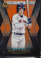 2021 Bowman Draft Bowman Invicta #BI4 Marcelo Mayer Orange Refractor Baseball Card